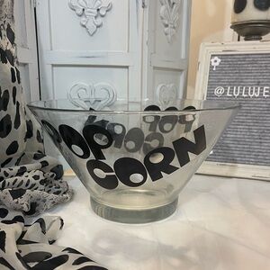 Vintage Wheaton 1970's Clear Popcorn Serviing Bowl